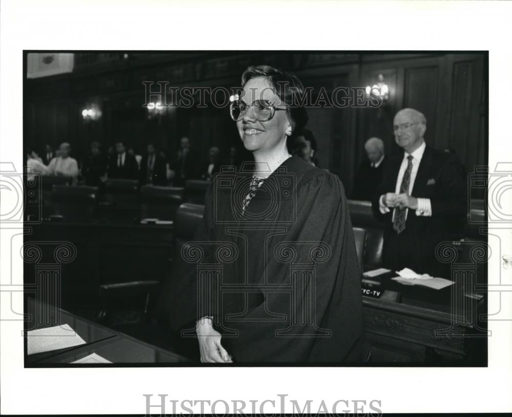 1991 Press Photo Court Judge Colleen Conway Cooney - Historic Images