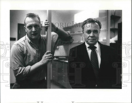 1991 Press Photo Inventors John L. West & J. Williams Doane of Glenn H. Brown - Historic Images