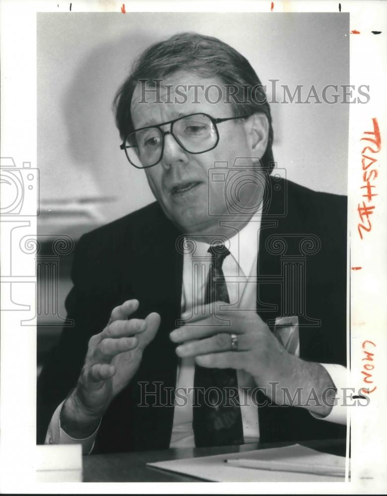 1991 Press Photo William Denihan service director of Cleveland - Historic Images