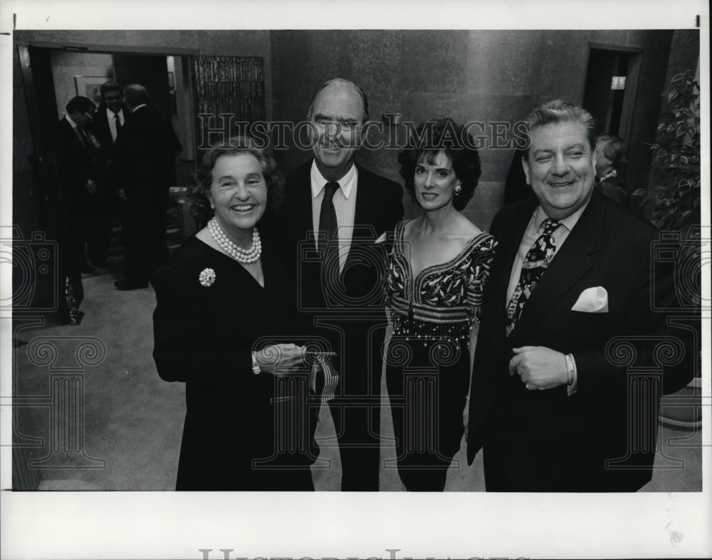 1990 Press Photo Rose and Claude Blair with Mr. and Mrs. Bruce Felder - Historic Images