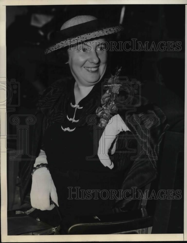 1936 Press Photo Mrs. Arthur Vandenberg, wife of Senator from Michigan - Historic Images