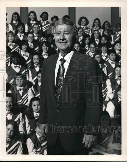 1990 Press Photo Bill Boehn Singing Angles Founder and director - Historic Images