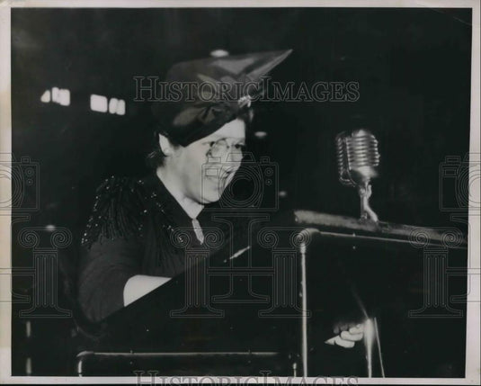 1940 Press Photo Mrs. Rudolph Binder is the president of N.Y. Women's Federation - Historic Images