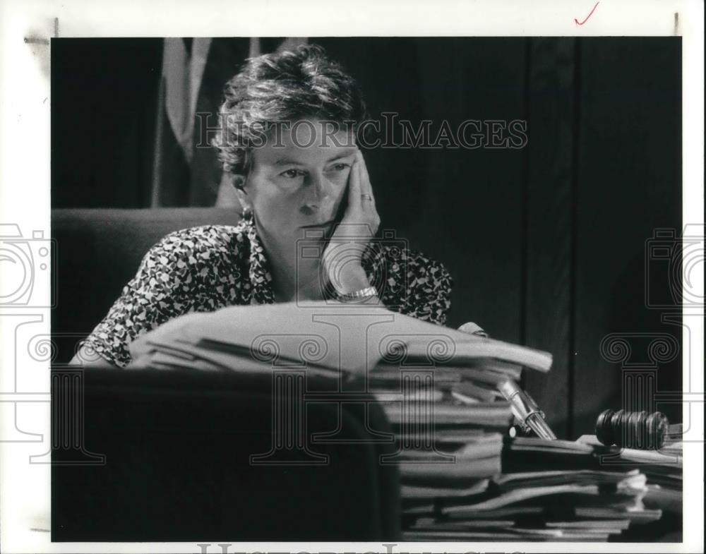 1990 Press Photo Mary Boyle Cuyahoga County Commissioner - Historic Images