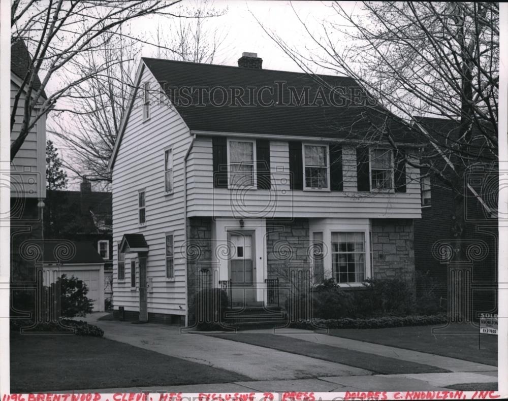 1966 Press Photo Cleveland home on Brentwood Ave for $23,000 asking price - Historic Images