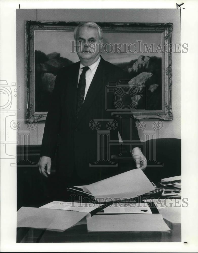 1991 Press Photo John H. Burligaame of Baker -Hostetler, John H. Burligame - Historic Images