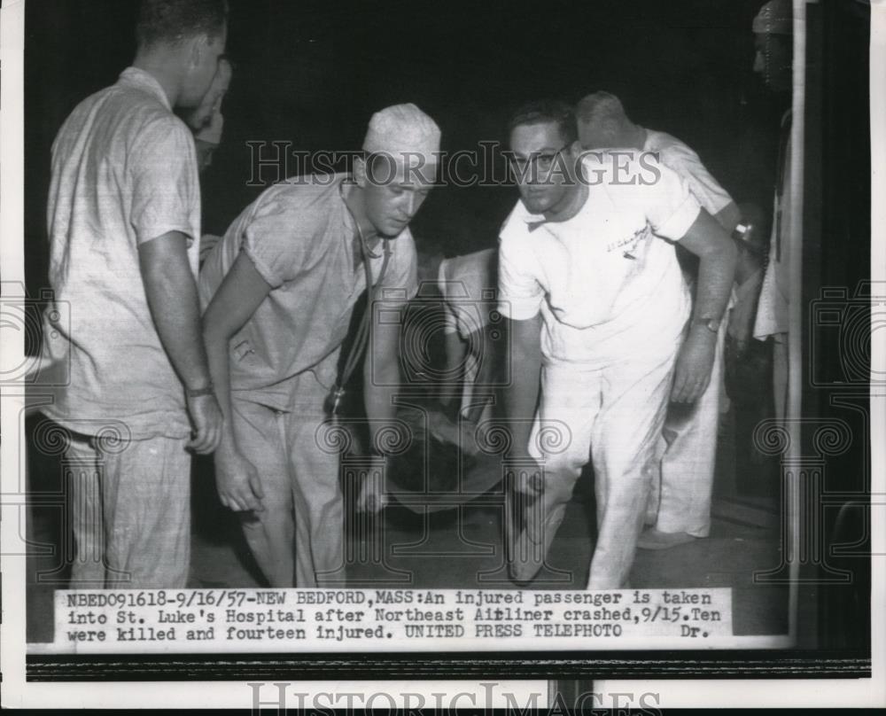 1957 Press Photo St. Luke&#39;s Hospital After Northeast Airliner Crashed - Historic Images