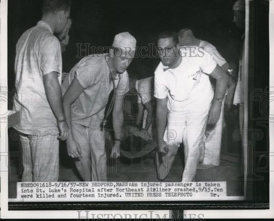 1957 Press Photo St. Luke's Hospital After Northeast Airliner Crashed - Historic Images