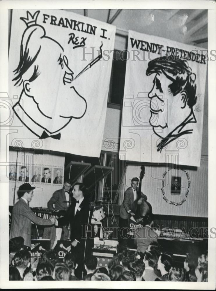 1940 Press Photo Columbia Mo Sen Charley Fisk & Leon Cordley - Historic Images