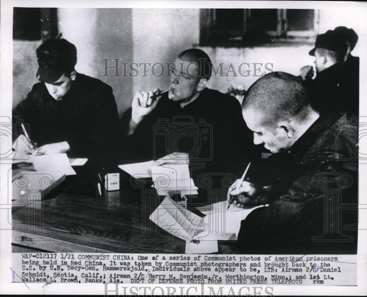 Press Photo The American Soldiers being held in Red China - Historic Images