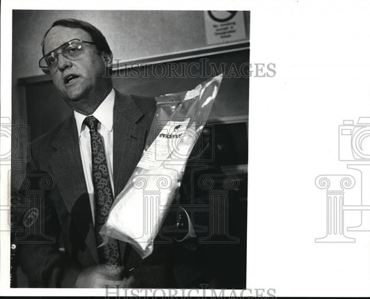 1991 Press Photo Hubert R. Coleman, Resident Agent-in-Charge at Drug Enforcement - Historic Images