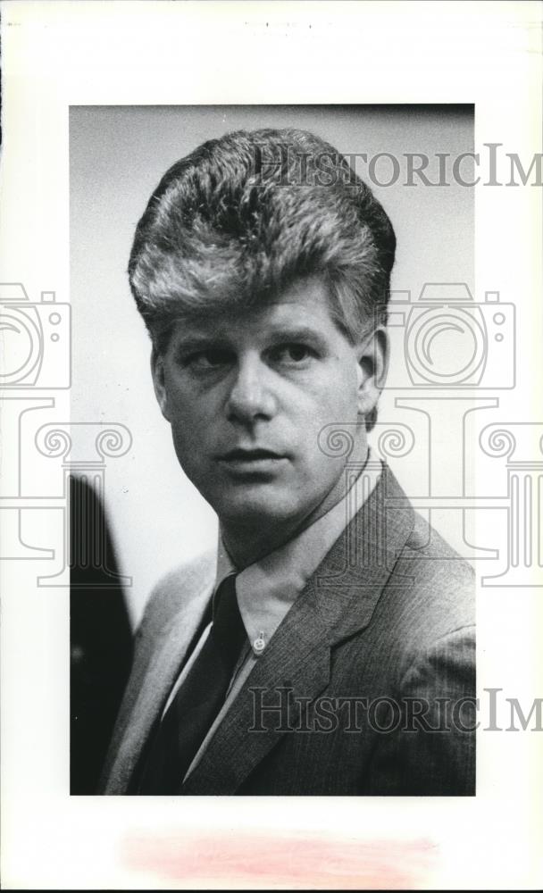 1991 Press Photo Dennis Dussell, Rape Case Defendant - Historic Images