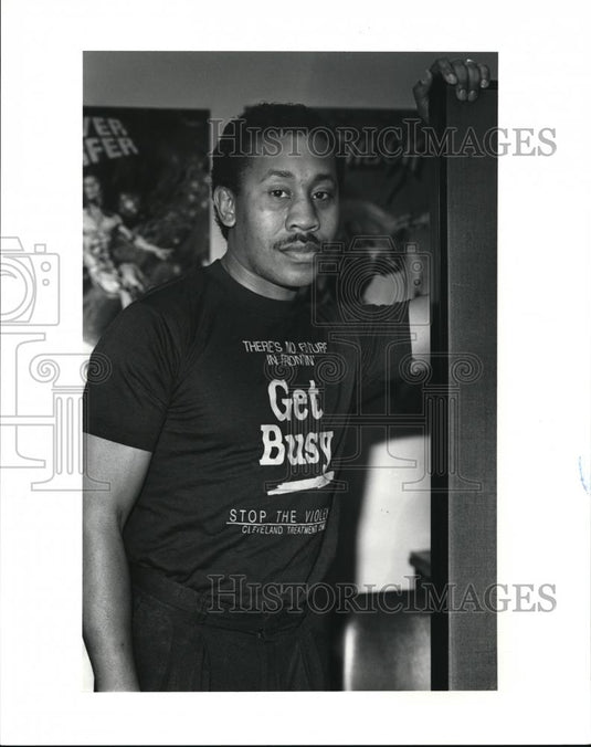 1991 Press Photo Leonard Collins of the Clevland Treatment Center - Historic Images