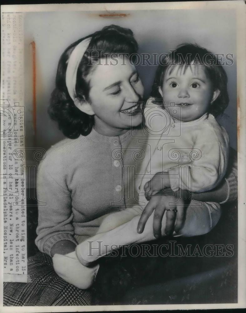 1948 Press Photo Knoxville TN Mrs Edna Beelan &amp; daughter Brenda Sue - Historic Images