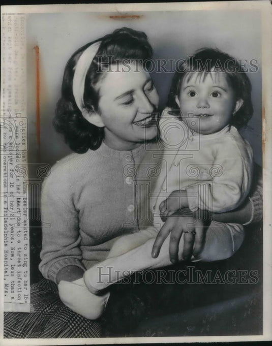 1948 Press Photo Knoxville TN Mrs Edna Beelan & daughter Brenda Sue - Historic Images