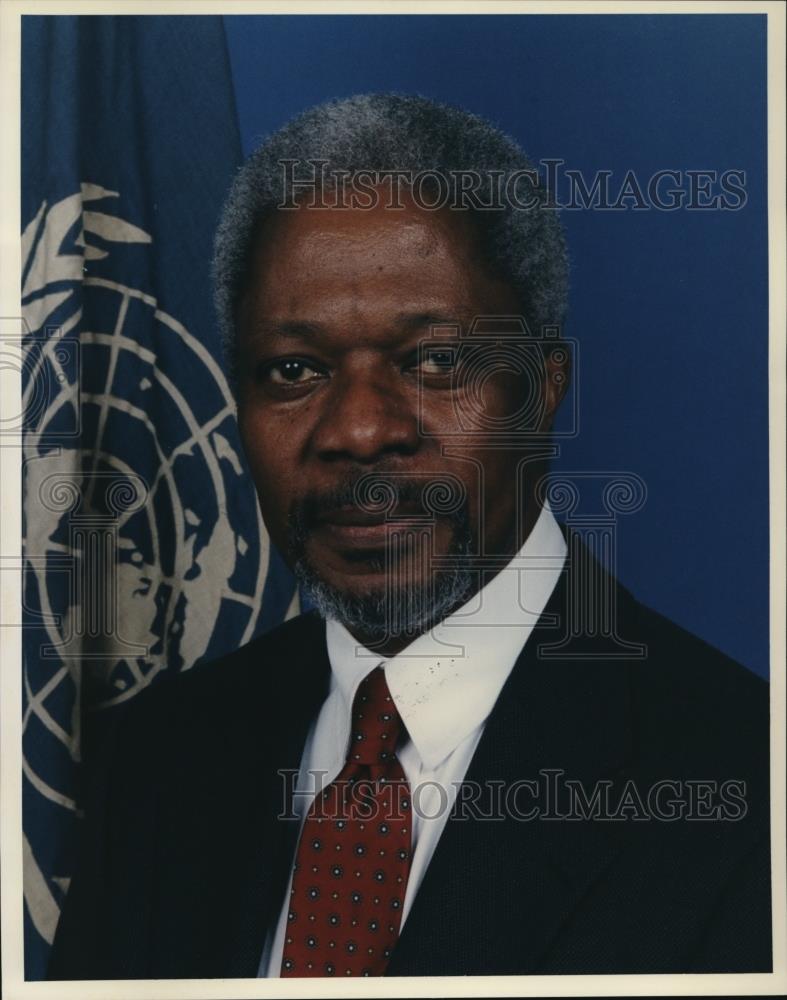 1996 Press Photo United Nations Secretary General Kori Annan - Historic Images