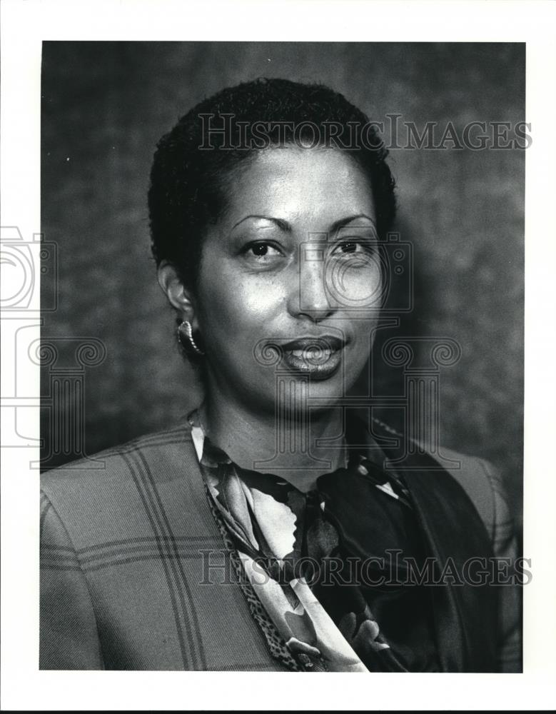 1991 Press Photo Prosecutor Barbara Danforth Cleveland City Hall - Historic Images