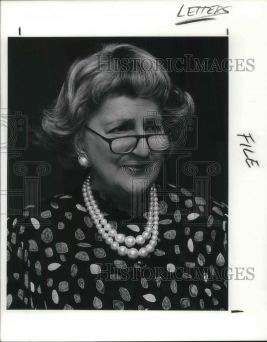 1990 Press Photo Author Letitia Baldridge at PD Book & Author luncheon - Historic Images