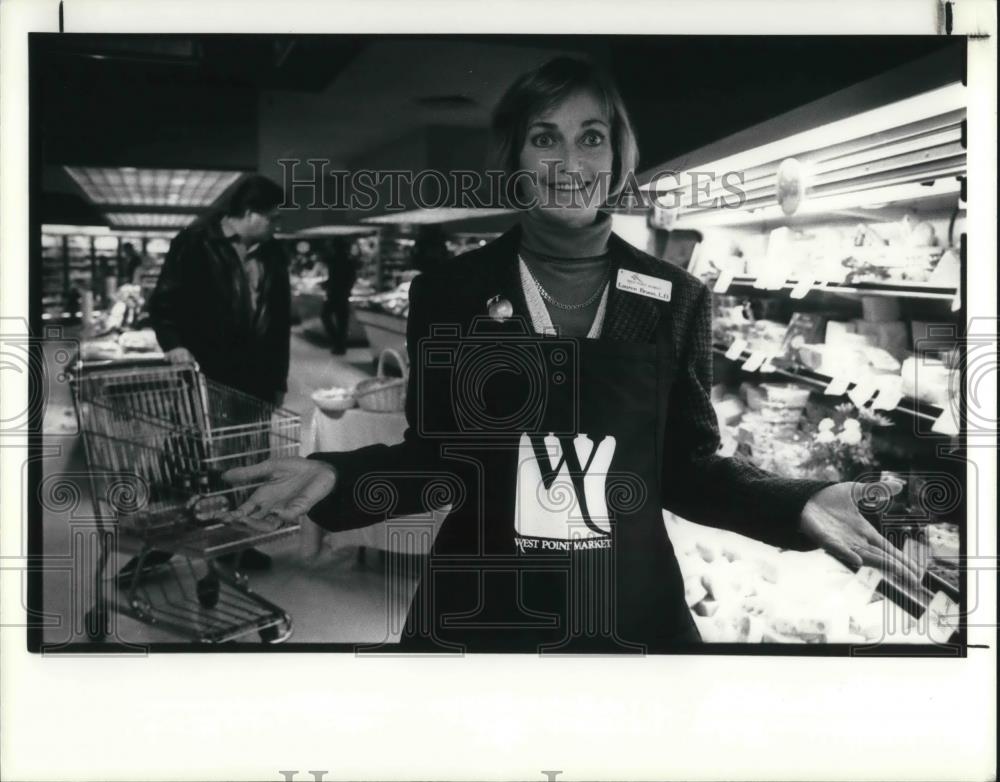 1990 Press Photo Lauren Braun Nutritionist at West Point Food Market - cva04265 - Historic Images