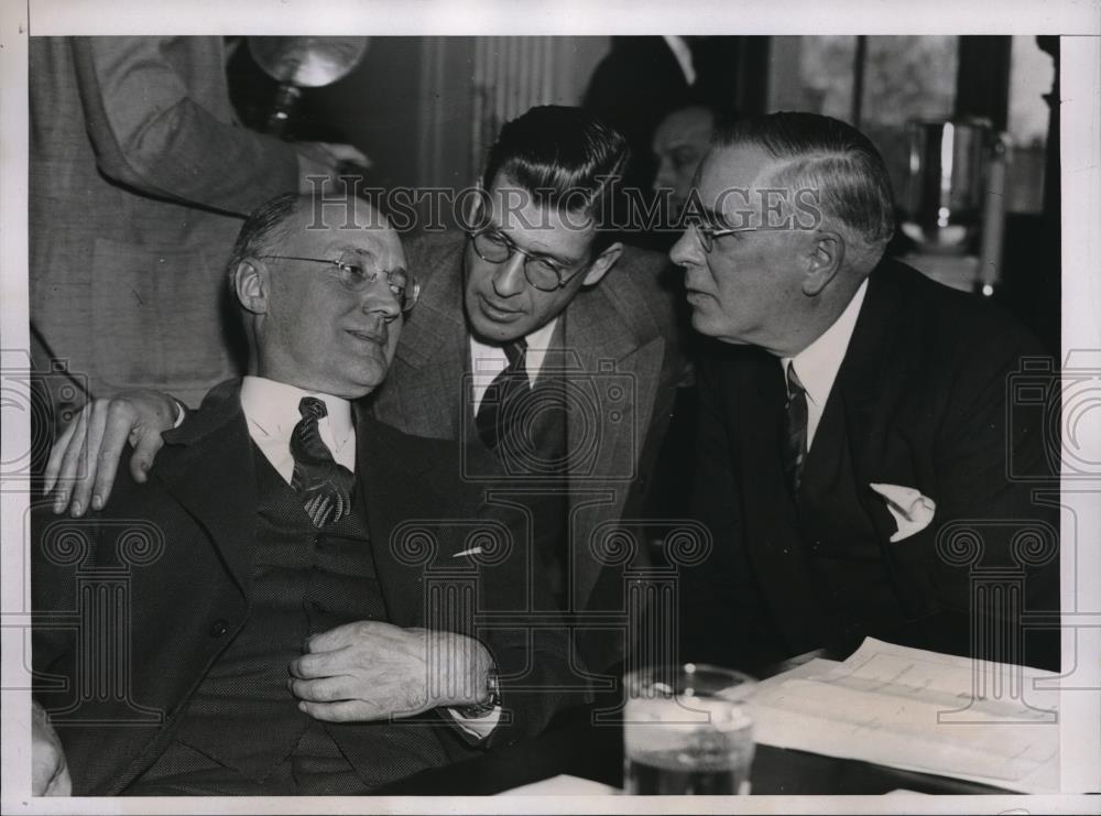 1938 Press Photo Col. William Frew Long at the hearing before the Senate - Historic Images