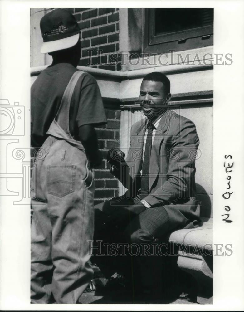 1991 Press Photo Jerald Arnold, senior probation officer - Historic Images