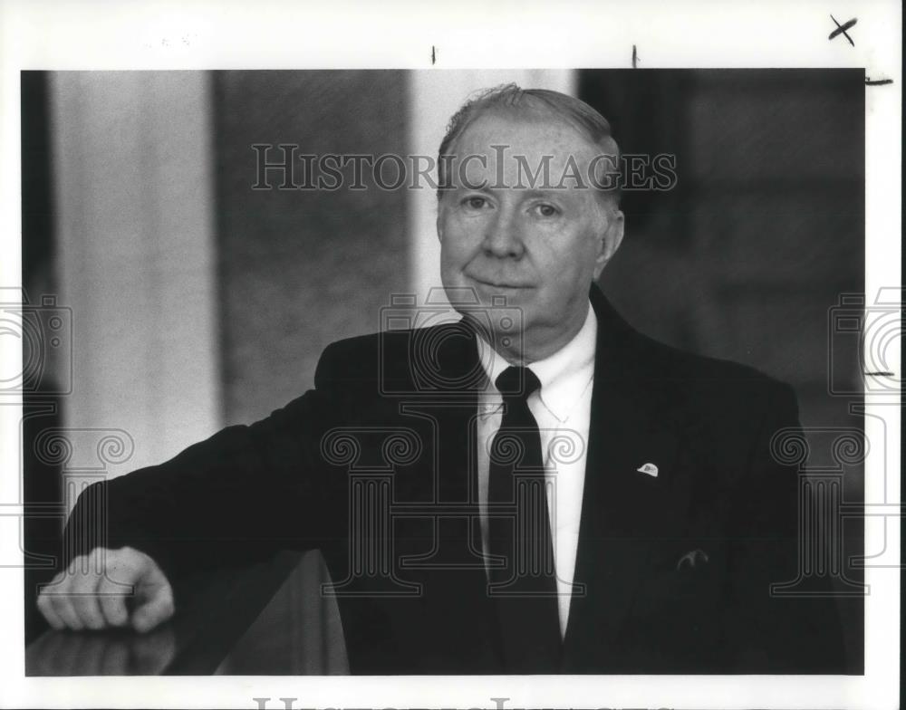 1990 Press Photo Justice Andy Douglas, speaker at AFL-CIO convention - Historic Images