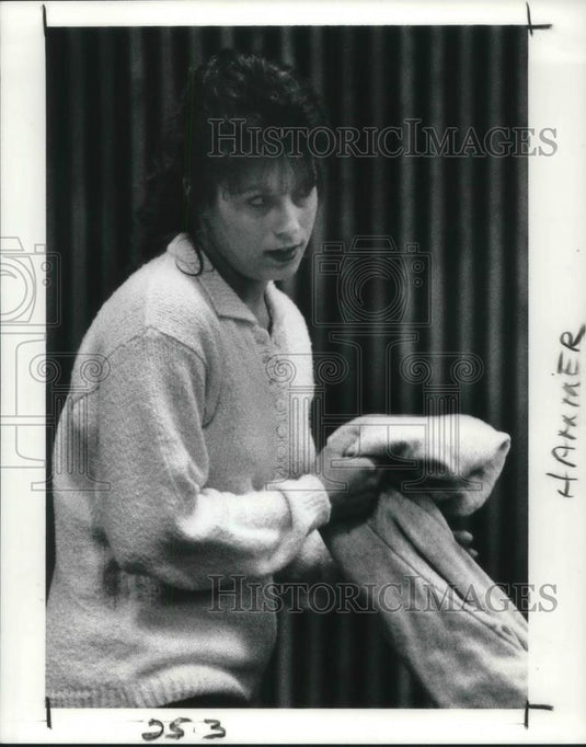 1990 Press Photo Christina Berendsen declared competent for murder trial - Historic Images