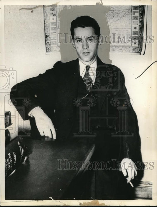 1937 Press Photo The mystery man Chester Woolfalk in Verna Garr Taylor's life - Historic Images