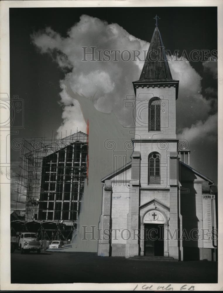 1961 Press Photo Nairobi's First Cathedral and Church of the Holy Family - Historic Images