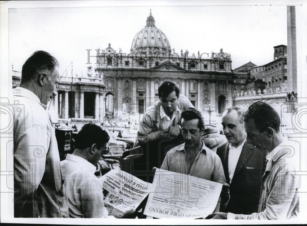 1967 Press Photo Rome&#39;s St. Peter&#39;s Square After Pope Paul VI Surgery Announced - Historic Images