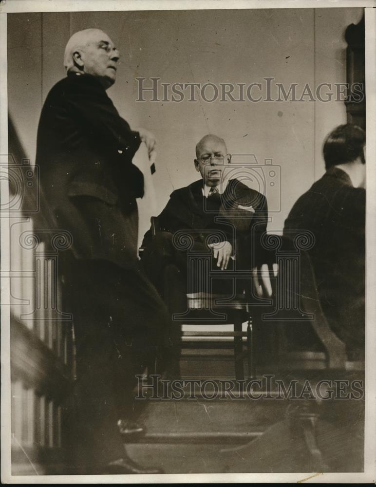 1931 Media Photo Builder Fred French Questioned By Hofstadter Committee New York - Historic Images