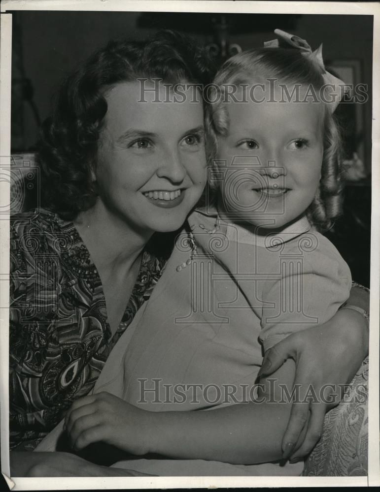 1941 Media Photo La Calif Former opera star Marion Talley &amp; daughter Susan - Historic Images