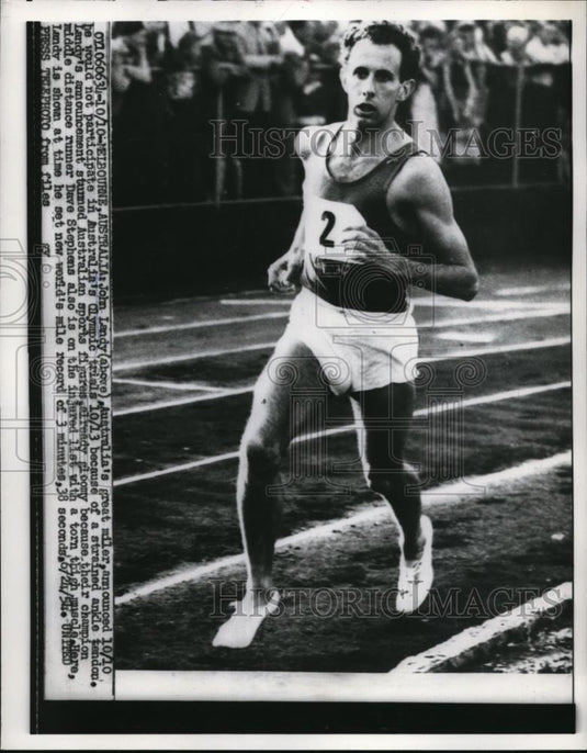 1956 Press Photo Jon Landy Announced He Would Not Participate in Australia's - Historic Images