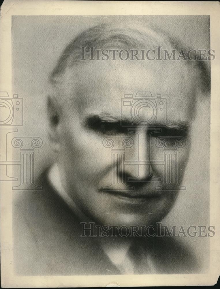 1928 Press Photo Walter Damrosch, Conductor New York Syphony Orchestra - Historic Images
