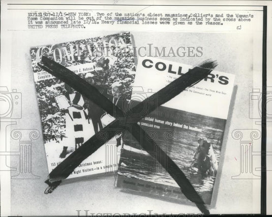 1956 Press Photo Collier's & the Woman's Home Companion magazine ending - Historic Images