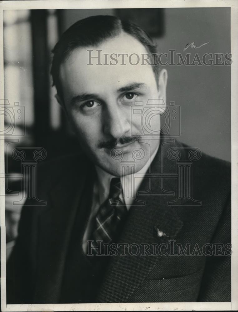 1933 Press Photo Biographical data of Lawrence Frankley - Historic Images