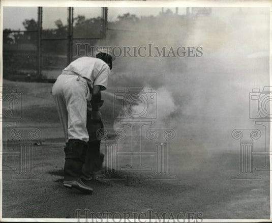 1941 Press Photo Firemen's training demo at Penn State College - Historic Images