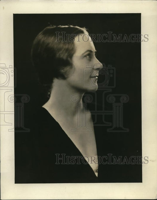 1932 Press Photo Margaret Phillips Standart of Detroit Engaged to Arthur Baldwin - Historic Images