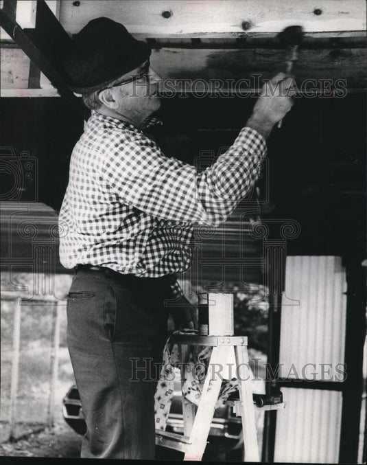 Press Photo Ralph Beetchy retired Wooster School Asst. Superintendent - Historic Images