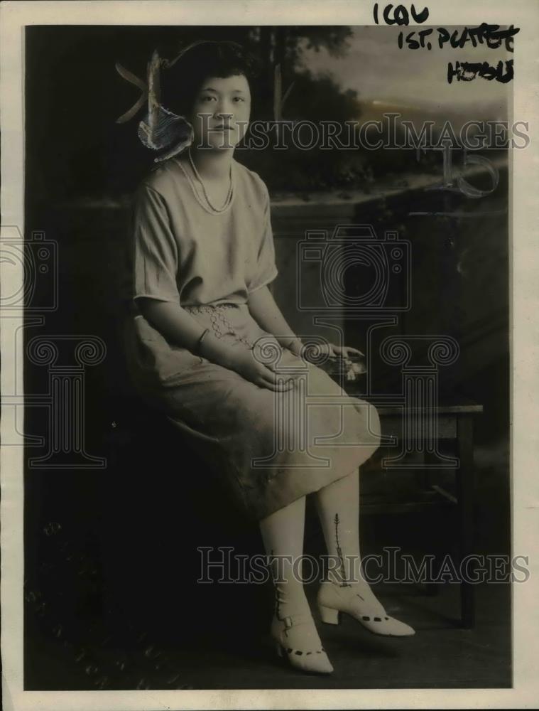 1922 Press Photo Miss Mildred Wen daughter of Chinese man in DC disappeared - Historic Images