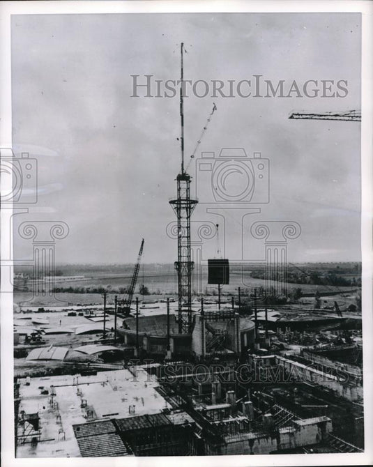 1960 Press Photo GE's is supplying part for the Garigliano Nuclear Power Station - Historic Images