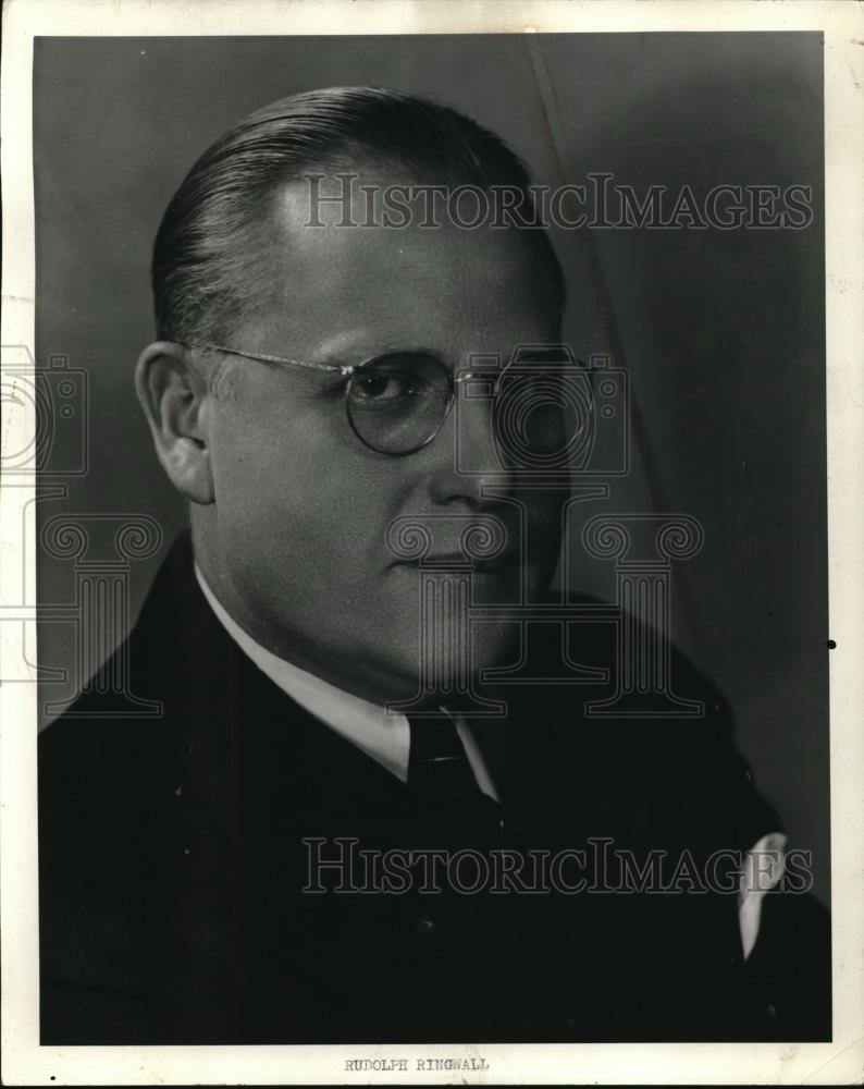 1940 Press Photo Rudolph Ringwall in Cleveland Ohio - Historic Images