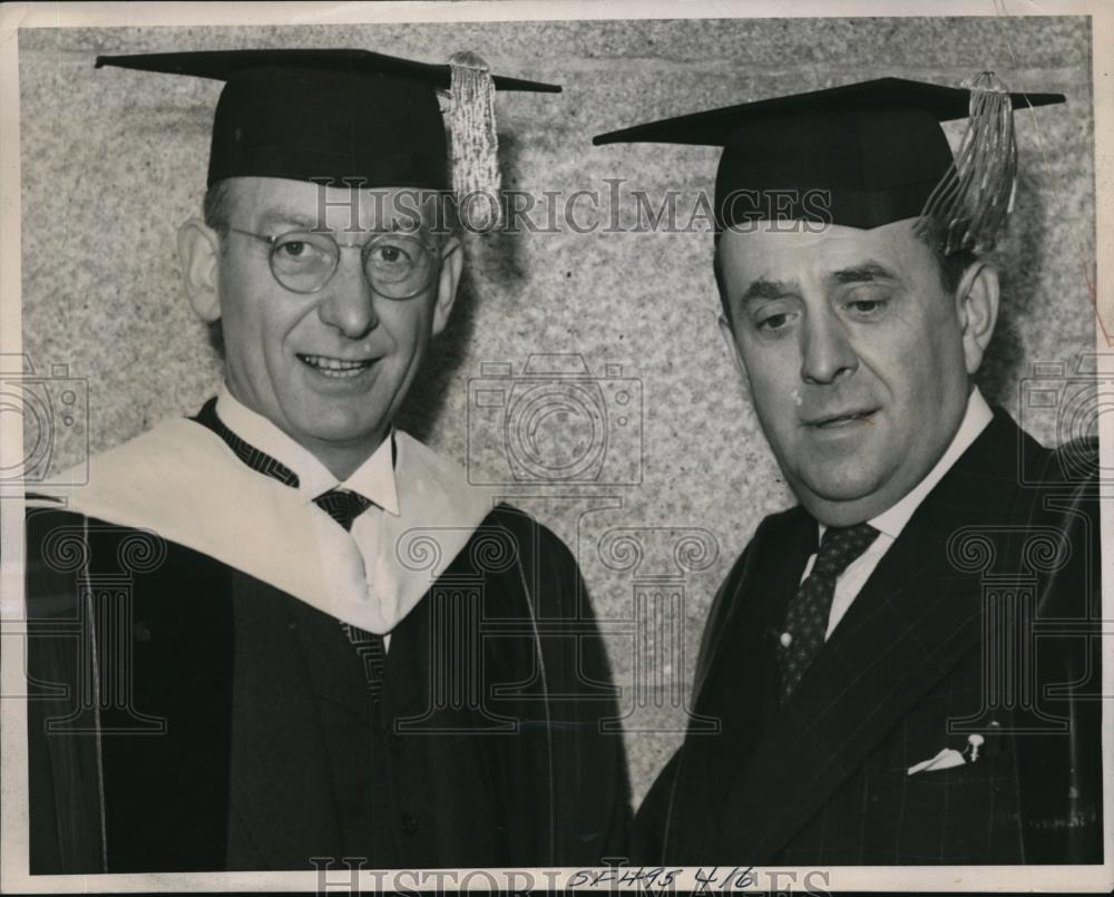 1939 Press Photo Robert Gordan Sproul &amp; Jan Masaryk at Charter Day Exercises - Historic Images