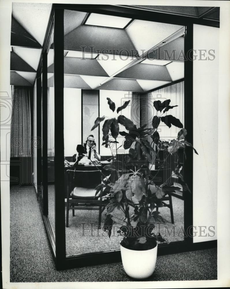 1970 Press Photo Executive Office of Georgia-Pacific Office in Portland, Oregon. - Historic Images