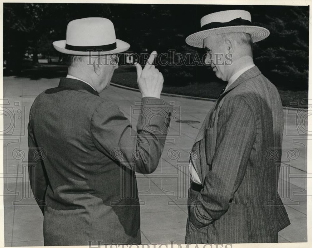 1942 Press Photo William Green And Philip Murray Continue Wage Conference - Historic Images