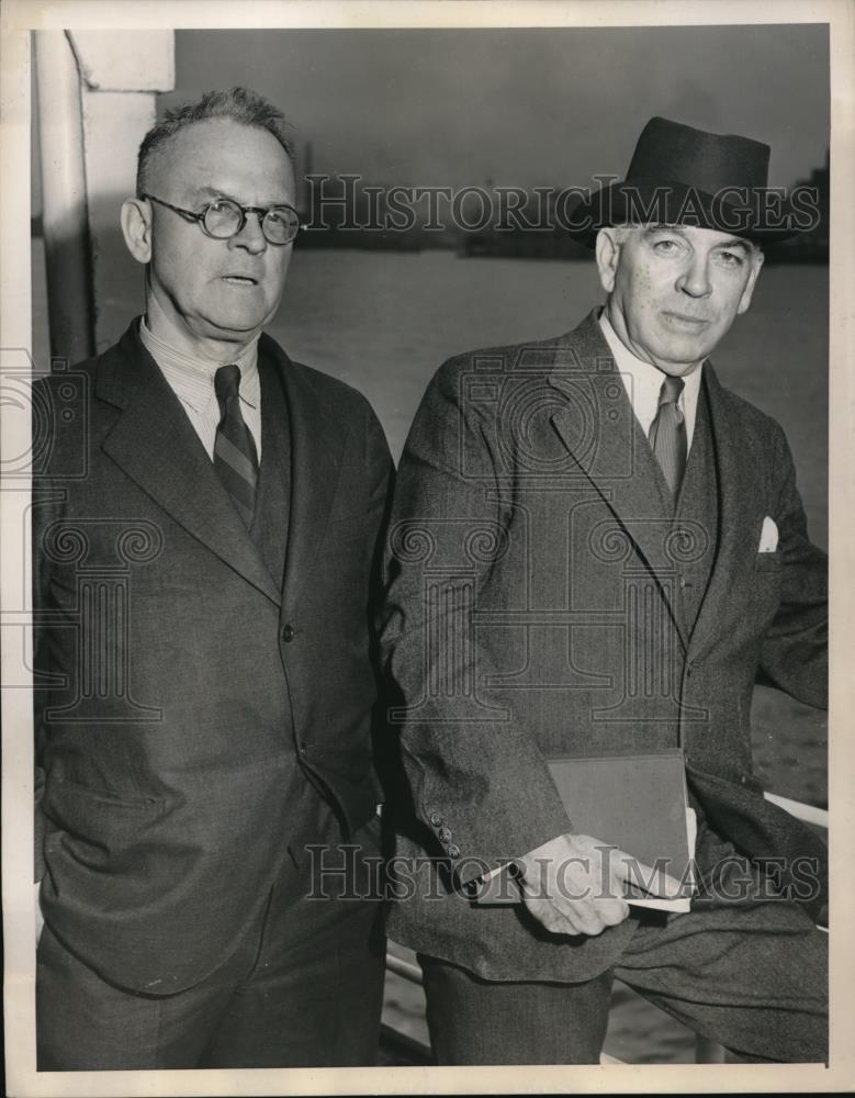 1939 Press Photo Sherwood Eddy World Traveler And Lecturer Dr. A. J. McCartney - Historic Images