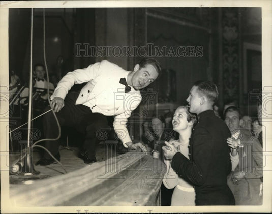 1934 Press Photo Washington DC Parites New Year Bob Nelson Cary Burwell - Historic Images