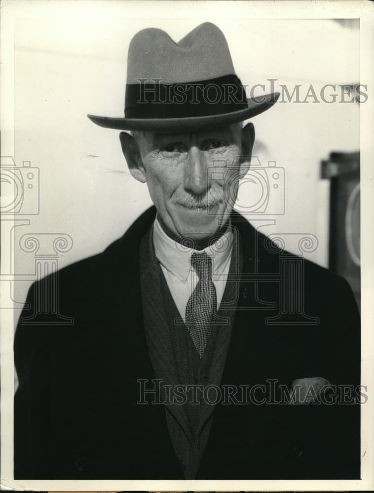 1933 Press Photo George McCleary Retired Head Of Birtish Ministy Of Health - Historic Images