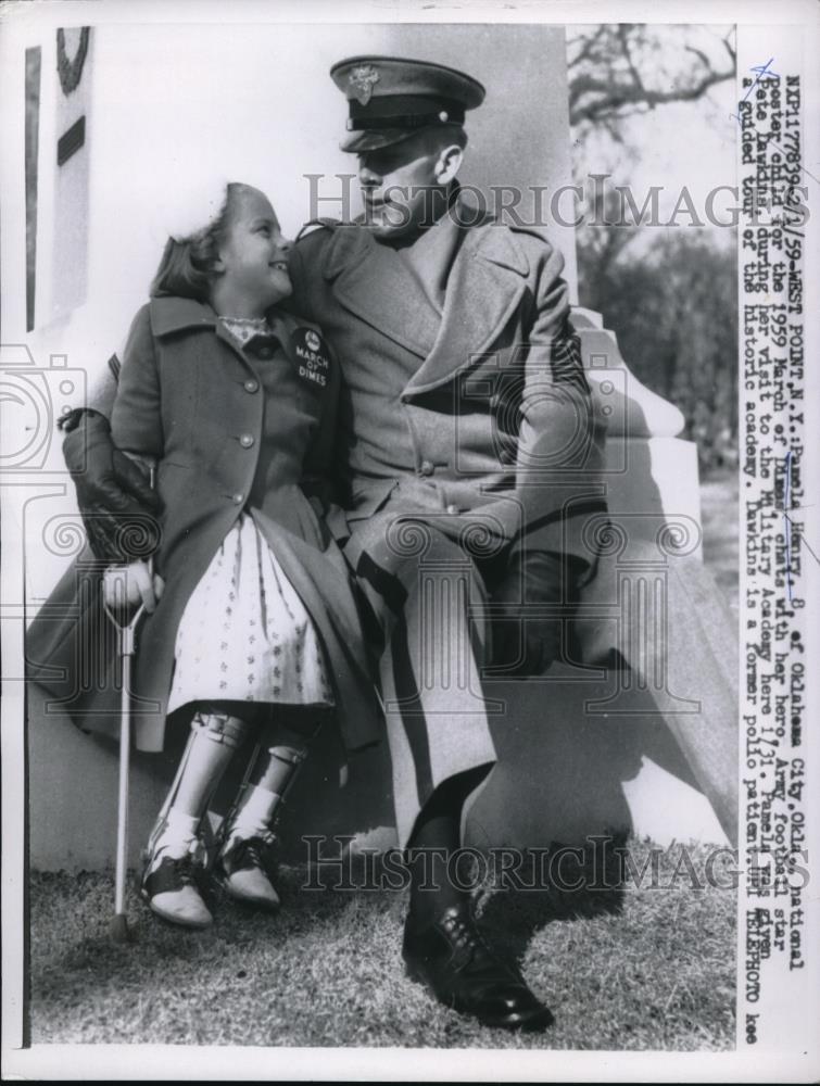 1959 Press Photo West Point NY Pamela Henry National Poster CHild for the 1959 - Historic Images