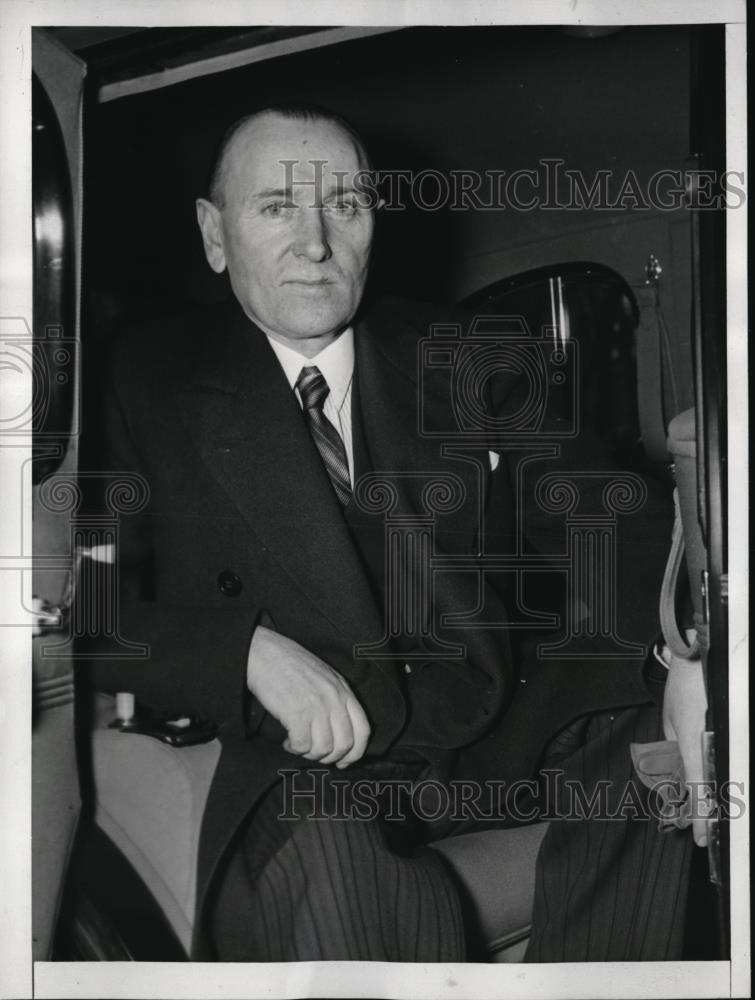 1938 Press Photo Michael McWhite Minister From Irish Free State Arrives In DC - Historic Images